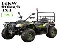 14kw Взрослый Электрический Четырехъядерный Велосипед 4x4 С Литиевой Батареей 72v 120ah